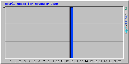 Hourly usage for November 2020